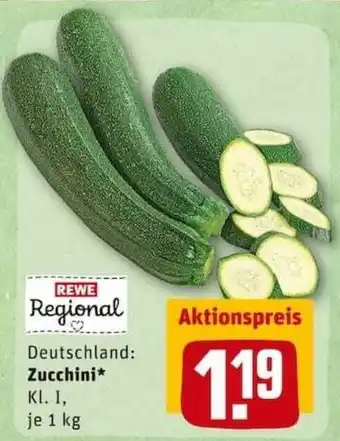 REWE City Zucchini 1kg Angebot