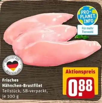 REWE City Frisches Hähnchen Brustfilet 100g Angebot