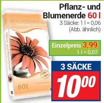 CENTERSHOP Pflanz und Blumenerde 60 I Angebot