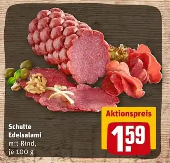 REWE City Schulte Edelsalami 100g Angebot