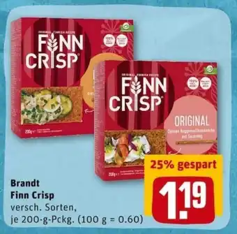 REWE City Brandt Finn Crisp 200g Angebot