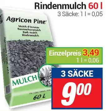 CENTERSHOP Rindenmulch 60 I 3 Säcke Angebot