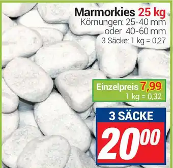 CENTERSHOP Marmorkies 25 kg 3 Säcke Angebot