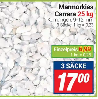 CENTERSHOP Marmorkies Carrara 25kg 3 Säcke Angebot