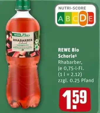 REWE City Rewe Bio Schorle 0,75L Angebot