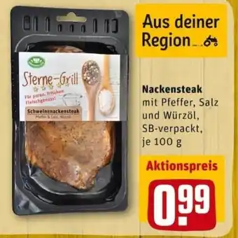 REWE City Nackensteak 100g Angebot