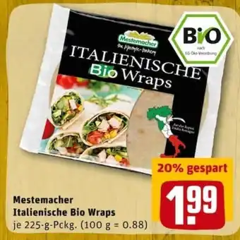 REWE City Mestemacher Italienische Bio Wraps 225g Angebot