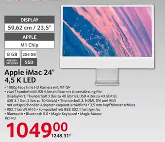 Selgros Apple iMac 24" 4,5 K LED Angebot