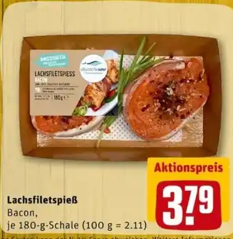 REWE City Lachsfiletspieß 180g Angebot