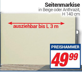 CENTERSHOP Seitenmarkise Angebot