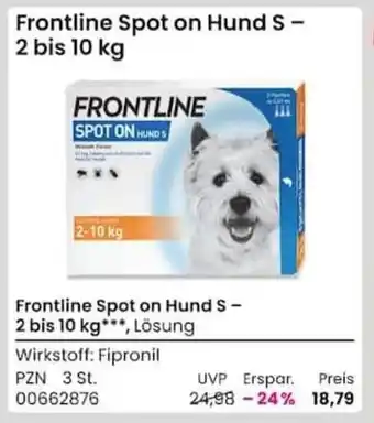 REWE City Frontline Spot on Hund S-2 bis 10kg Angebot