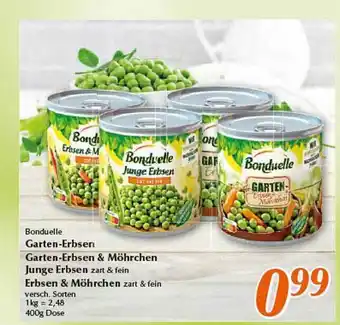 inkoop Bonduelle garten-erbsen garten-erbsen & möhrchen junge erbsen, erbsen & möhrchen Angebot