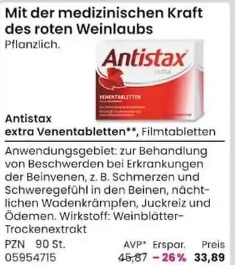 REWE City Antistax extra Venetabletten Angebot