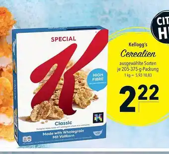 CITTI Markt Kellogg's cerealien Angebot