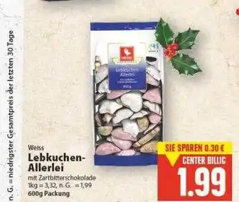 E-Center Weiss lebkuchen allerlei Angebot