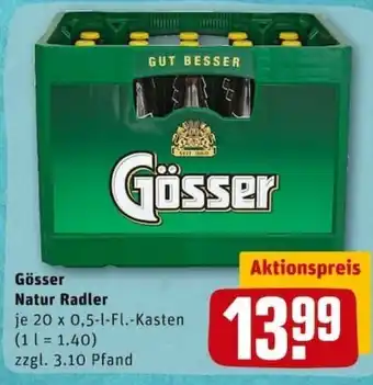 REWE City Gösser Natur Radler 20x0,5L Angebot