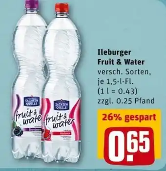 REWE City Ileburger Fruit & Water 1,5L Angebot