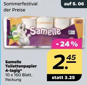 NETTO Samelle Toilettenpapier 4-lagig Angebot