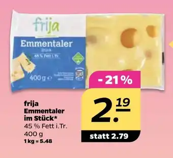 NETTO Frija Emmentaler im Stück 400g Angebot