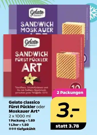 NETTO Gelato classico Fürst Pückler oder Moskauer Art 2x1000ml Angebot