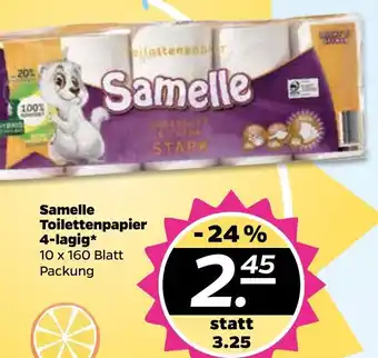 NETTO Samelle Toilettenpapier 4-lagig Angebot