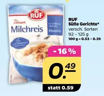 NETTO Ruf Süße Gerichte 92-125g Angebot