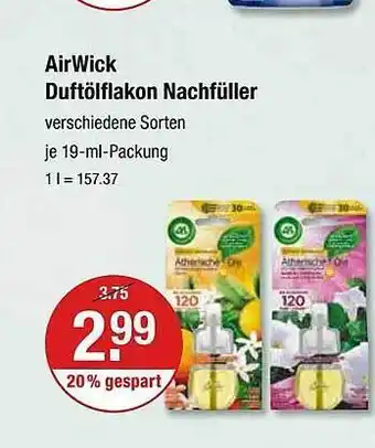 V Markt Airwick duftölflakon nachfüller Angebot