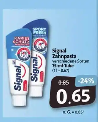 Markant Markt Signal zahnpasta Angebot