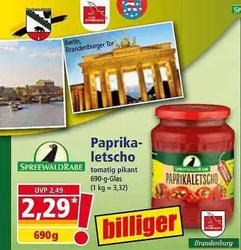 Norma Paprikaletscho Angebot