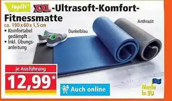 Norma Topfit xxl-ultrasoft-komfort-fitnessmatte Angebot