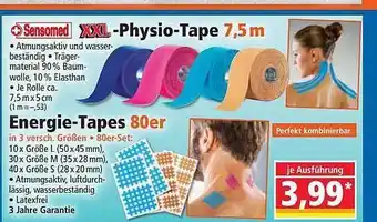 Norma Sensomed xxl-physio-tape oder energie-tapes Angebot