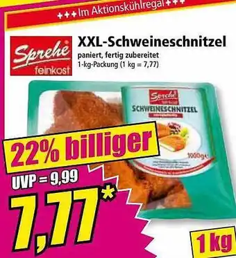 Norma Sprehe xxl-schweineschnitzel Angebot