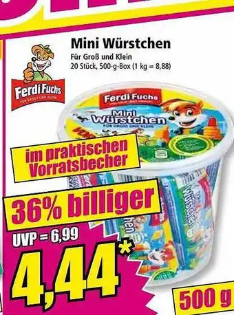 Norma Mini würstchen ferdi fuchs Angebot