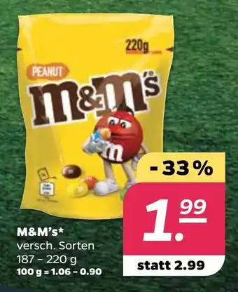 NETTO M&M's 187-220g Angebot