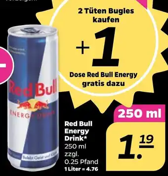 NETTO Red Bull Energy Drink 250 ml Dose Angebot