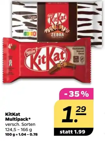 NETTO Kitkat Multipack 124,5-166g Angebot