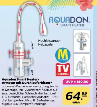 NETTO Aquadon Smart Heater Armatur mit Durchlauferhitzer Angebot