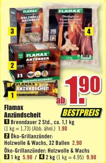 B1 Discount Baumarkt Flamax Anzündscheit Angebot