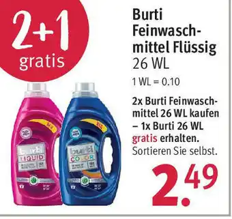 Rossmann Burti Feinwaschmittel Flüssig Angebot