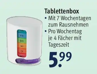 Rossmann Tablettenbox Angebot