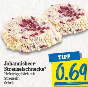 NP Discount Johannisbeer Streuselschnecke Angebot