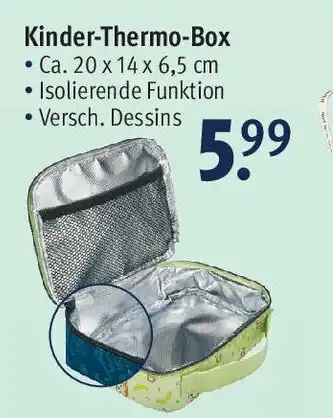 Rossmann Kinder Thermo Box Angebot