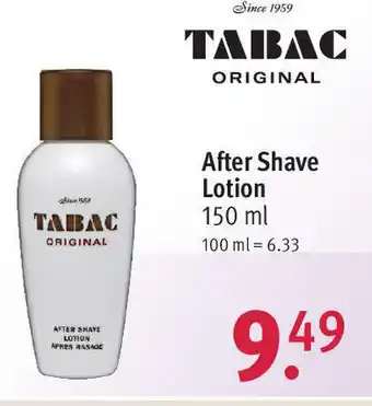 Rossmann Tabac Original After Shave Lotion  150ml Angebot