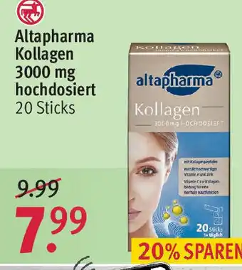 Rossmann Altapharma Kollagen 3000 mg hochdosiert Angebot