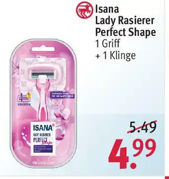 Rossmann Isana Lady Rasierer Perfect Shape Angebot