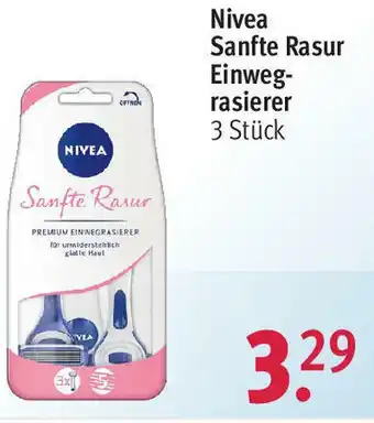 Rossmann Nivea Sanfte Rasur Einwegrasierer Angebot