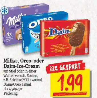 NP Discount Milka Oreo oder Daim Ice Cream Angebot