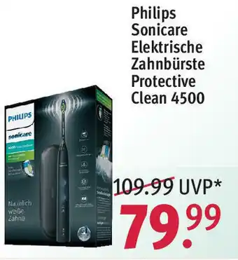 Rossmann Philips Sonicare Elektrische Zahnbürste Protective Clean 4500 Angebot