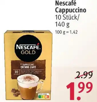 Rossmann Nescafé Cappuccino 140g Angebot