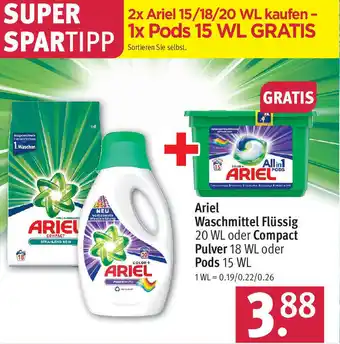 Rossmann Ariel Waschmittel Flüssig oder Compact Pulver oder Pods Angebot